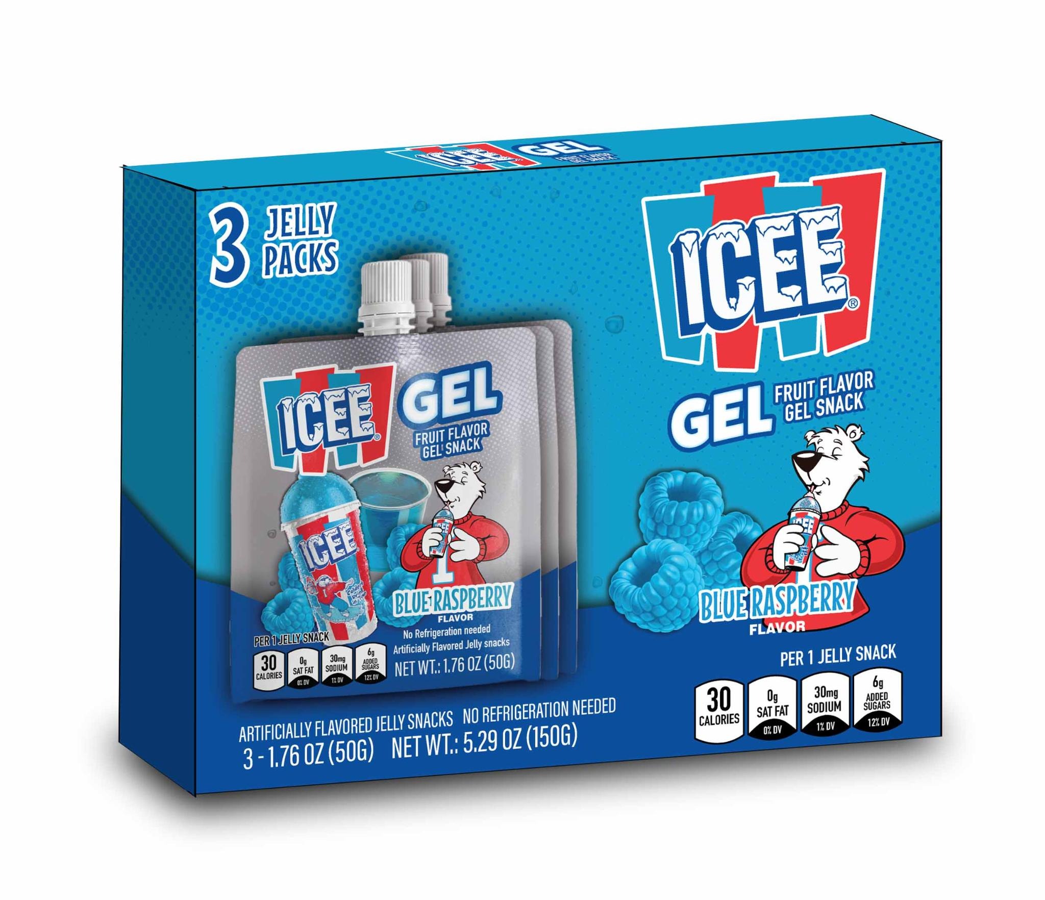 ICEE® Gel Snacks 50g x 3 Blue Raspberry Flavor
